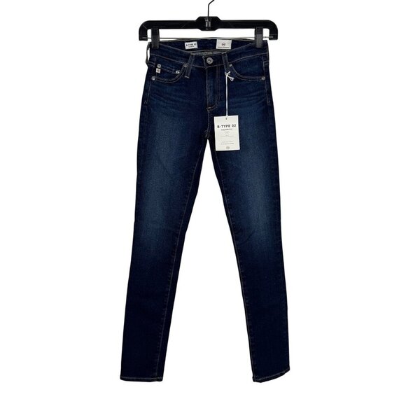 Ag Adriano Goldschmied Denim - AG Adriano Goldschmied NEW B-Type 02 Cigarette Blue Jeans 22 x 31 Casual Denim